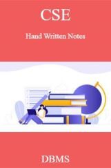 CSE Hand Written Notes DBMS CSE Hand Written Notes DBMS